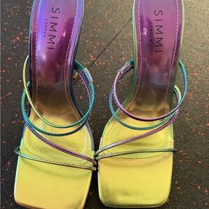 Simmi London ombré lime green and purple